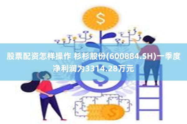 股票配资怎样操作 杉杉股份(600884.SH)一季度净利润为3314.28万元